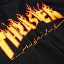 Thrasher Flame Logo T-Shirt Blk