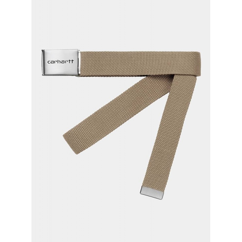 Carhartt Wip Clip Belt Chrome Leather