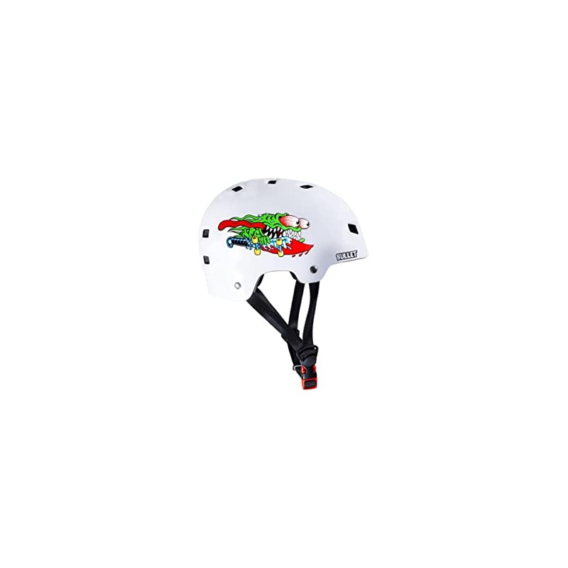 Bullet x Santa Cruz Slasher Youth Helmet White