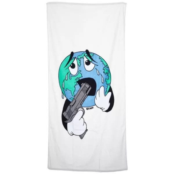 Quasi Skateboard World Towel Bianco