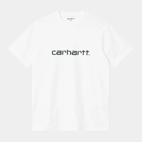 Carhartt Wip S/S Script T-Shirt White